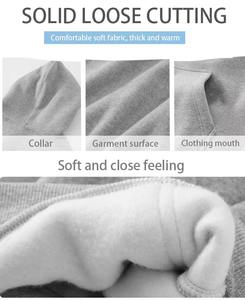 Sweat à capuche pour homme personnalisé OEM, gris, polaire léger, pull-over minimaliste, sans cordon de serrage, vente en gros d'usine, faible MOQ, en vrac - Product Image 6