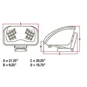 เบาะรถแทรกเตอร์แบบถังสำหรับเฮสตัน - Product Image 6