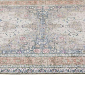 Netline Home Eterna Medallion <b>Washable</b> Chenille Area <b>Rug</b> for Living Room Classic Vintage Machine Made Design - Product Image 5