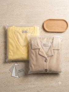 Bolsa de Embalaje de PVC Mate Esmerilado con Cierre Hermético y Logotipo Personalizado para Ropa, Textiles y Trajes, con Cierre Deslizante, Embalaje de Lujo - Product Image 5