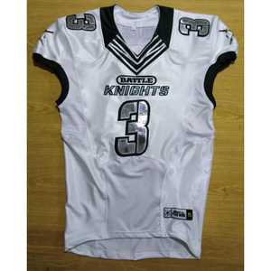 Uniforme de fútbol americano de diseño personalizado de nueva llegada de alta calidad OEM integrado 100% poliéster impreso nombre de jugador corto equipo - Product Image 1