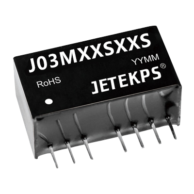 JETEKPS J03M05D15SR2 3W Regulated Isolated DC-DC Converter Module 5V Input 4.5-9V Wide Range Dual +/-15V Output SIP 1500VDC RoHS