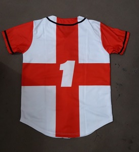 Meilleure fabrication Qualité supérieure OEM Fabriqué sur mesure avec votre propre design Maillot de baseball respirant cousu avec impression numérique par sublimation - Product Image 2