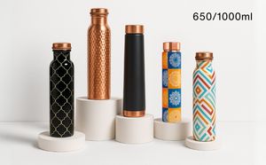 Leakproof <b>Bottle</b> | Durable Daily Use <b>Bottle</b> <b>1</b> <b>Litre</b> Pure Copper <b>Water</b> <b>Bottle</b> | Leakproof & Authentic <b>Bottle</b> - Product Image 3