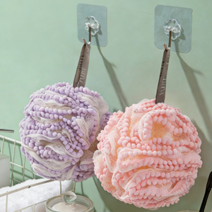 Balle de bain exfoliante ultra-douce SnowFluff PE, nettoyage en profondeur, luxe, résistante aux déchirures - Product Image 3