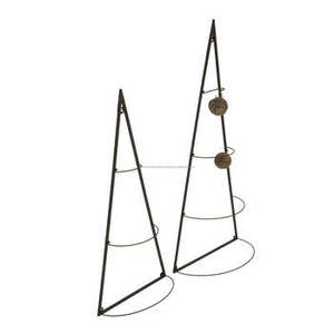 Meilleure qualité brun enduit de poudre arbre de Noël ornement étoile maison en forme de bougeoirs vente chaude décorations de fête - Product Image 2