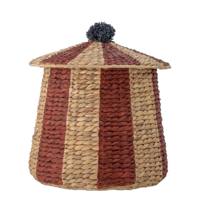 Panier à jouets en jonc de mer fabriqué à la main Solution de rangement décorative et pratique parfaite pour les chambres d'enfants, les pépinières ou les douches de bébé - Product Image 1