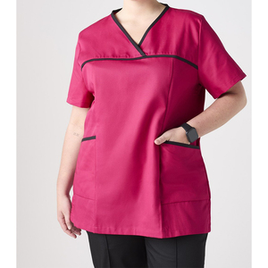 Customized Medical <b>Scrub</b> <b>Top</b> for Women Hospital Uniforms Latest Design Bulk Supply Suits with Customized Colors and Sizes - Product Image 1