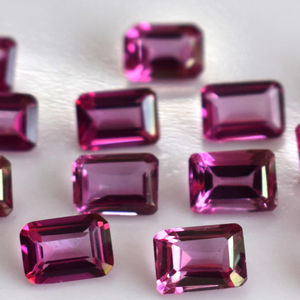 Topaze rose naturelle octogone à facettes de qualité supérieure 9x11mm qualité supérieure-topaze rose octogone à facettes de qualité supérieure - Product Image 1