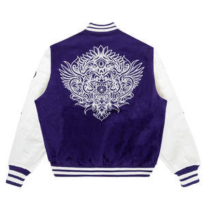 Chaqueta Varsity Ligera con Cuello Alto, Personalizable con Logotipo Bordado, Diseño Urbano Popular, Servicio OEM - Product Image 6