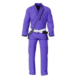 Kimono de Jiu Jitsu Brasileño Morado con Logotipo Personalizado, Unisex para Adultos, 100% Poliéster Transpirable, Servicio OEM - Product Image 1