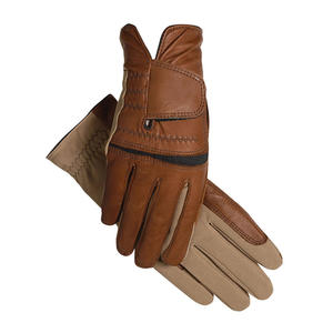 Gants d'équitation en cuir marron pour les gants d'équitation les plus populaires pour hommes - Product Image 1