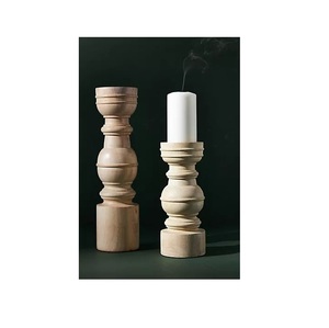 Bougeoir Décoration de mariage royal Forme et conception personnalisées Bougeoir en bois Décoration de la maison et de l'hôtel Article cadeau - Product Image 2