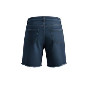 Customized Odm Denim Cotton Screen Print Wash Short <b>Jeans</b> Denim Short Pants Boyfriend <b>Jeans</b> for Women Girl Pants denim short - Product Image 2