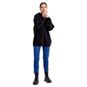 Trendy Womens Oversized <b>Hoodie</b> Thick Fleece Pullover Sweatshirt Street Style Custom Printing OEM ODM Unisex Hoodies - Product Image 5