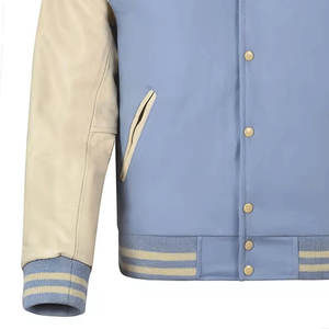 Respirant de haute qualité col rond bouton couvert poche élégante poids lourd 100% coton veste universitaire pour femmes - Product Image 5