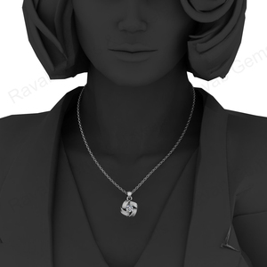 Superventas calidad superior 925 plata esterlina 6mm nudo celta CZ chapado en oro circón recuerdo joyería fina colgantes y dijes - Product Image 6