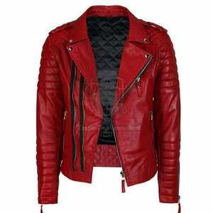 Veste de moto toutes saisons coupe-vent de haute qualité à prix de gros, logo personnalisé, cuir véritable, best-seller - Product Image 1