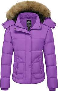 Chaqueta acolchada para mujer Chaqueta de parka de invierno impermeable Abrigo de esquí grueso cálido - Product Image 6
