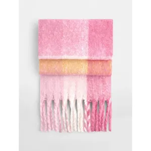 Sciarpa a Quadri Riciclata per Moda Sostenibile, Coperta Indossabile - Product Image 2