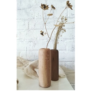 Florero de madera de mango personalizado para el hogar, cocina, oficina, decoración interior, precio de fábrica, tema de vacaciones de Navidad - Product Image 6