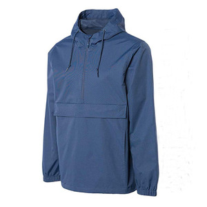 Chaqueta Cortavientos Impermeable con Media Cremallera y Bolsillo Delantero Plegable, Ligera, Deportiva y a la Moda para Hombre, Fabricada a Medida - Product Image 2