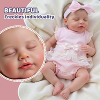 Poupées reborn réalistes en vinyle souple de 20 pouces, modèle de bébé fille nouveau-né peint à la main, jouet pour bébés.