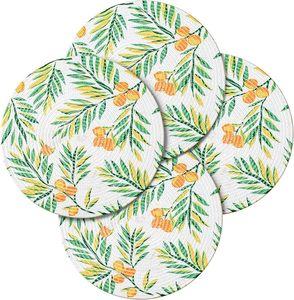 Vente en gros Napperon rond élégant en perles de verre massif pour les mariages et les vacances de Noël Décoration de table pour les occasions spéciales - Product Image 1