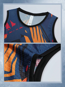 Wholesale Basketball Uniform Jerseys Custom Logo Quick Dry New Sublimation Basketball Uniform Jerseys in <b>Mesh</b> Fabric - Product Image 6