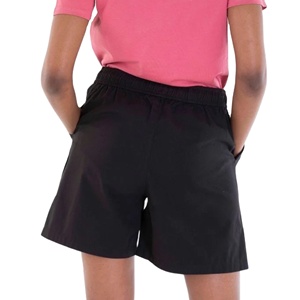 Short de course sportif taille haute pour femmes avec logo personnalisé en gros noir 100% coton avec poches léger style short chaud - Product Image 5