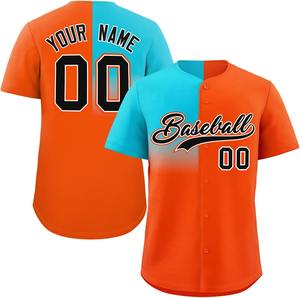 Maillot de baseball sublimé maille respirante séchage rapide évacuation de l'humidité jeunes/adultes taille usine uniformes d'équipe OEM en vrac - Product Image 5