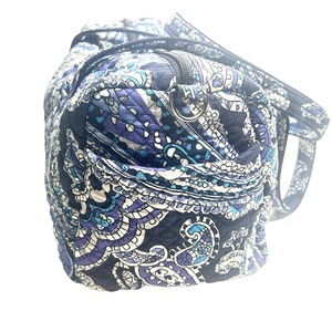 Bolsa de viaje para equipaje de lona, tela de algodón, informal, de gran capacidad, ecológica, de noche profunda, Paisley - Product Image 3