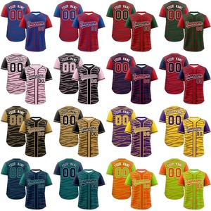 Styles légers à deux boutons de haute qualité T-shirts à manches courtes pour hommes Logo personnalisé Maillot de baseball et de softball pour garçons - Product Image 2