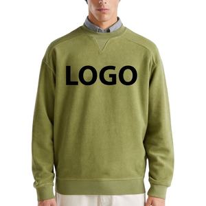 Sudadera de invierno con cuello redondo y ajuste cuadrado personalizada 100% algodón de alta calidad en blanco bordado personalizado transpirable directo de fábrica sudaderas con capucha - Product Image 2