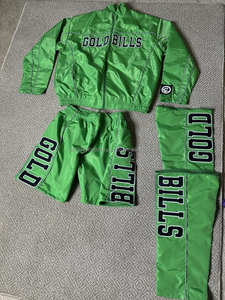 Cortavientos de alta calidad con cremallera pantalones acampanados Jogger y chaqueta de chándal conjunto de dos piezas chándal de nailon para hombre para Unisex - Product Image 2