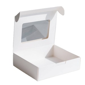 Boîtes en papier kraft en gros avec fenêtre pour bijoux, savons faits main, jouets – Emballage cadeau en carton blanc - Product Image 3