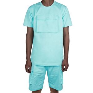 Conjunto de camiseta y chándal corto para hombre, traje de pista de secado rápido, ropa de entrenamiento deportivo, nuevo estilo - Product Image 3