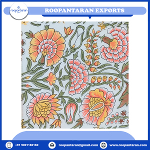100% tela de gasa de algodón suave bloque de mano impreso India Patrimonio Cultural estampado para correr cortinas tejidas cubre 150gsm almohadas - Product Image 6