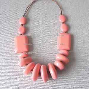 Ready to Ship in Stock Fast Dispatch Fashion <b>Wooden</b> <b>Beads</b> Long Necklace Bohemia Women Colored <b>Beads</b> Necklace - Product Image 4