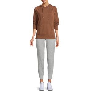 Sweat à capuche décontracté, streetwear, épaule tombante, respirant, écologique, avec logo personnalisé, uni et vierge pour femmes - Product Image 3