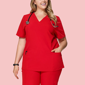 Conjunto de uniformes de enfermería personalizados para mujer, uniformes elásticos transpirables para correr, uniformes quirúrgicos médicos de LICRA para Hospital - Product Image 2