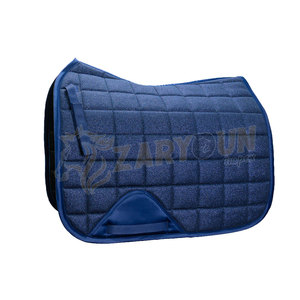 OEM Manufacturer Wholesale Horse English Glitter Saddle Pad With Fabric Lining Customize Sizing Fabric <b>Foam</b> <b>Thickness</b> 19MM - Product Image 4