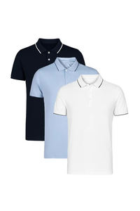 เสื้อโปโลผู้ชายคลาสสิก-ผ้าฝ้ายพรีเมี่ยมเย็นและแห้งสบายเสื้อยืดไร้รอยยับ - Product Image 5