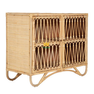 Hand-woven Eco-friendly Choice Rattan Kid <b>Cabinet</b> Wholesale Natural Color - Product Image 1