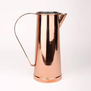 Pichet en cuivre pur pour bienfaits ayurvédiques pour la santé Pichet à eau en cuivre fabriqué à la main de 1.5 litres avec couvercle assorti Ayurveda Health - Product Image 6