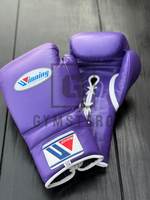 Guantes de Boxeo Profesionales GYMSTERO de Cuero Vacuno Genuino Hechos a Medida de Alta Calidad con Cordones y Logotipo Personalizado