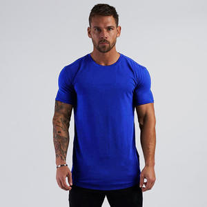 Camiseta deportiva para hombre con logotipo personalizado para correr y gimnasio, Camiseta de algodón con cuello redondo, camiseta de manga corta en blanco y Lisa para entrenamiento Fitness para hombre - Product Image 6