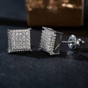 Pendientes de Diamantes con Corte Cojín Cultivados en Laboratorio con Certificación IGI para Mujer, Chapados en Oro Sólido de 14k, Diseño Elegante - Product Image 3