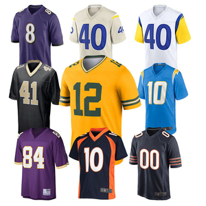 Uniforme de fútbol americano con logotipo personalizado transpirable de alta calidad 100% poliéster Camiseta de fútbol americano personalizada - Product Image 1