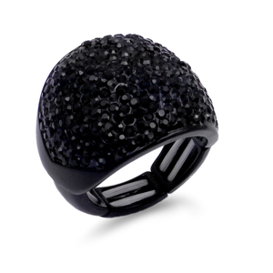 แหวนพลอยก้อนคริสตัล AB ชุบทอง18K ฝังฝังพลอยรูปทรงเรขาคณิตของดวงจันทร์ที่ทันสมัยส่วนใหญ่ทำจากหยกตัวเลือกที่ทันสมัย - Product Image 2